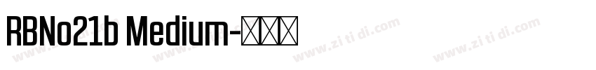 RBNo21b Medium字体转换